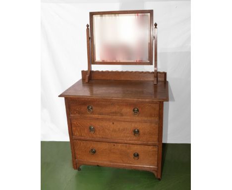 Small oak dressing table