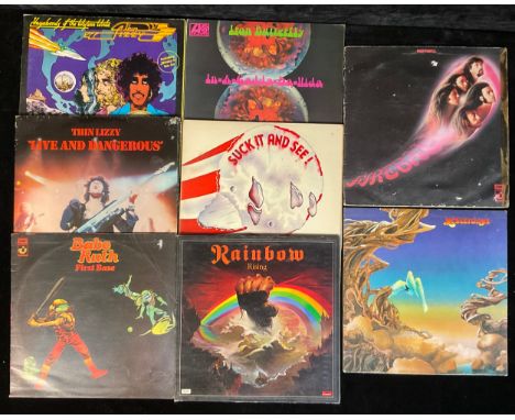 Vinyl Record LP's including Thin Lizzy - Vagabonds of The Western World - SLK 17037-P; Live And Dangerous - 6641 807; Babe Ru