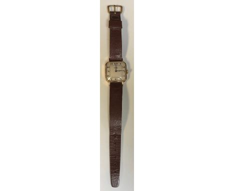 An Art Deco 9ct gold Trebex vintage wristwatch 