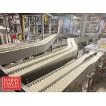 R. Jantz S/S Framed Product Conveyor: 5" Width with 45° Turns and Drives (Location: Allentown, PA)