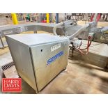 Secomak S/S Air Blow Off Unit with 90° Conveyor: 24" (Location: Allentown, PA)