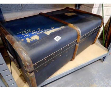 Wood bound cabin trunk. Not available for in-house P&amp;P 