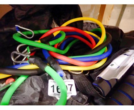 Seven packs of new old stock resistance bands. UK P&amp;P Group 2 (£20+VAT for the first lot and £4+VAT for subsequent lots) 