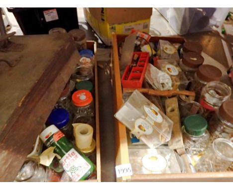 Two drawers full of tools and fixings, and jars. Not available for in-house P&amp;P 