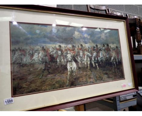 Large charger of The Light Brigade Scotland forever or rear. Not available for in-house P&amp;P 
