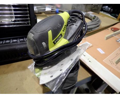 Ryobi sander in case. All electrical items in this lot have been PAT tested for safety and have passed. This does not confirm