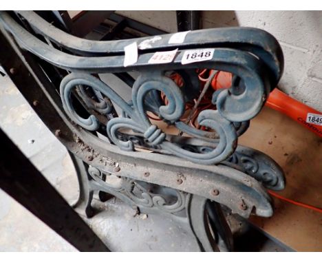 Pair of bench ends. Not available for in-house P&amp;P 