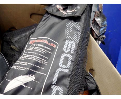Box containing pads, roof rack pads, air jack and adjustable step. Not available for in-house P&amp;P 