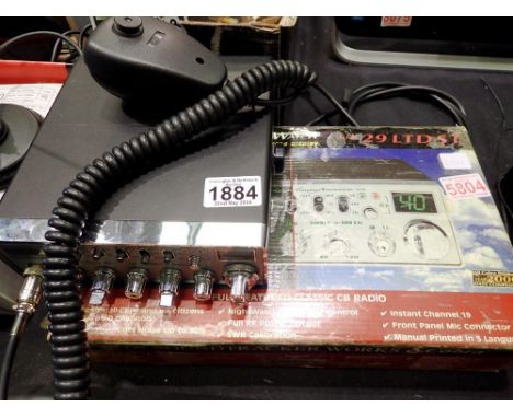 Cobra UK 20 LTD Nightwatch Soundtracker CB radio, boxed with mic and instructions. UK P&amp;P Group 2 (£20+VAT for the first 