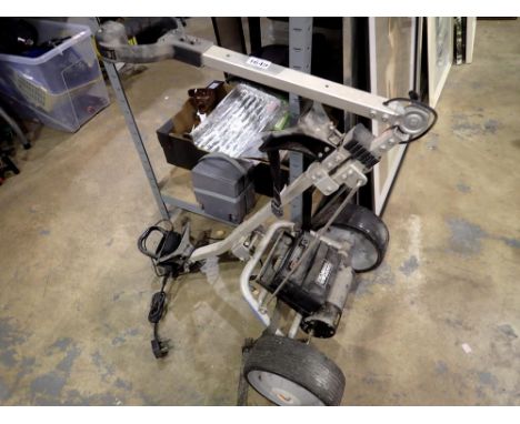 Battery powered Bolster golf caddy. All electrical items in this lot have been PAT tested for safety and have passed. This do