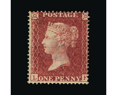 Great Britain - QV (line engraved) : (SG 36(Scott 18)) 1857 Paper no longer blued, P16 Wmk large crown Die II 1d rose-red let