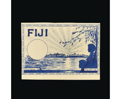 Bradbury Wilkinson Collection : FIJI: 1951 Health issue, unique archive of hand drawn or hand painted ESSAYS by R.A. Derrrick