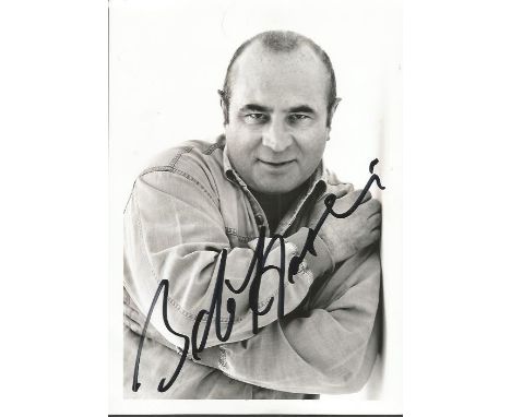 Bob Hoskins signed 6x4 b/w portrait photo Good condition. All items come with a Certificate of Authenticity and can be shippe