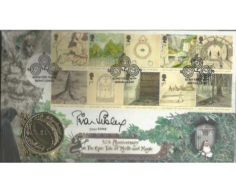 Brian Sibley signed Benham official Lord of the Rings coin cover Good condition. All items come with a Certificate of Authent