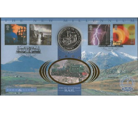 Fred Dibnah signed Benham official Millennium FDC Fire and light coin cover Good condition. All items come with a Certificate