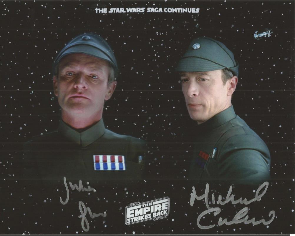 Julian Glover And Michael Culver Signed 10x8 Colour Star Wars Photo Good Condition All Items Com