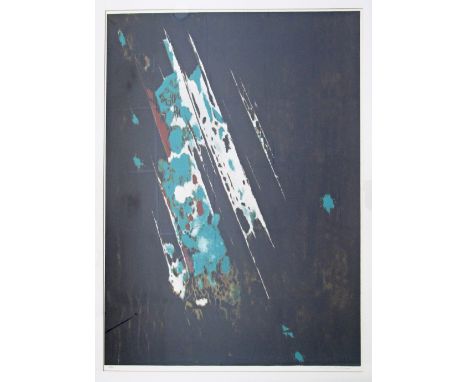 Maria Neoptolemou Michaelidou, Glazed and framed lithograph, signed and numbered 26/99, 90X70cm