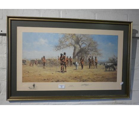 David Shepherd colour print 259/850 of The Masai, signed in pencil lower right