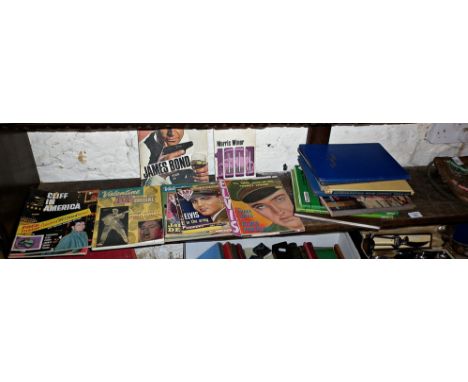 Assorted vintage pop magazines and books, inc. Elvis and Cliff Richard, Picturegoers Annual, etc., inc. a Morris Minor handbo