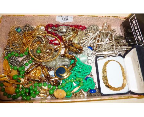 Vintage and retro 1980s costume jewellery, some modernist and brutalist, inc. Monet, Napier, Pierre Cardin, etc.