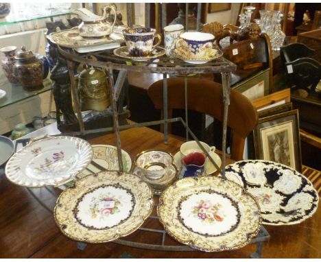 Quantity of fine bone china, inc. Meissen dish, Royal Worcester, Cauldon, Limoges, Dresden and Susie Cooper cup and saucer, e