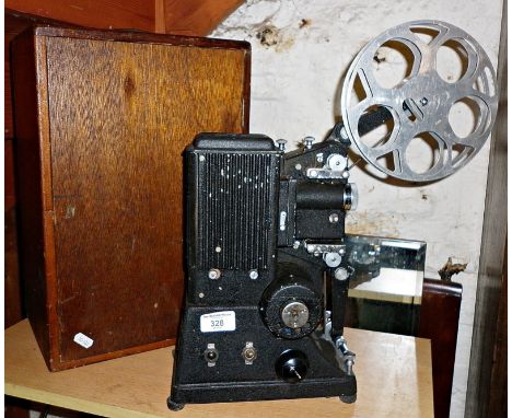 A Specto Ltd. 16mm projector, c. 1940's, with case