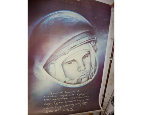 Seven 1980's vintage Russian posters