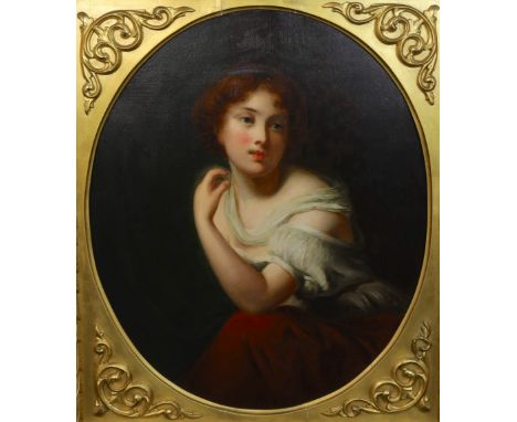After Jean-Baptiste Greuze (French, 1725-1805) Portrait of a young lady, ‘Gabrielle’oil on canvas74 x 60cm