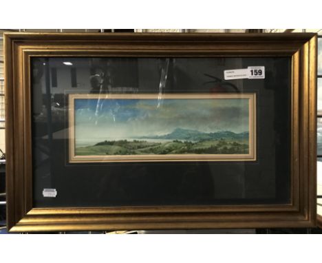 FRAMED WATERCOLOUR - RICHARD CONSTABLE - IMAGE 32CM X 10CM