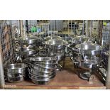 Stainless steel table buffet food warmers - candle heated