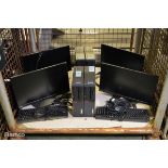 4x Lenovo Thinkcentre PC Sets