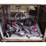 Various fire hose connections, stand pipes
