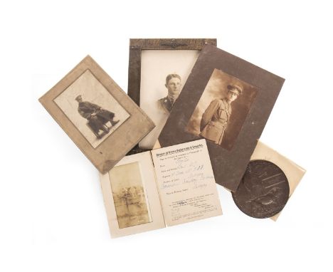 EXTREMELY POIGNANT AND FASCINATING ARCHIVE RELATING TO LIEUT. WILLIAM JOHN SHORTER, THE ESSEX REGT. AND R.F.C., including a g