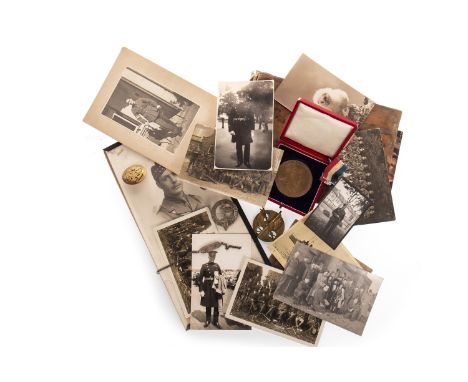 GROUP OF MILITARIA AND MILITARY EPHEMERA, including Army Signaller badge, Civil Defence Corps. badge, Officers' pip, US badge