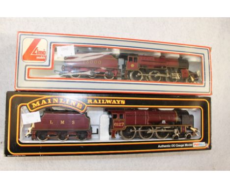 Lima 205119 LMS 2-6-0 13000 and Mainline OO gauge LMSR Scot Old Contemptible's, boxed 