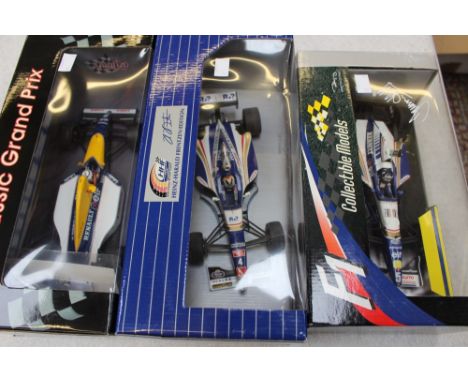 Heinz Harold Frentzen Williams F1 1/18 scale 1997, Onyx Damon Hill FW18 and Quartzo FW15C Alain Prost, boxed 