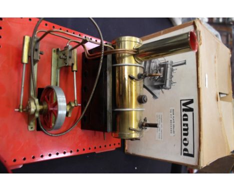 A Mamod SE3 steam engine in an original box circa 1970