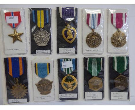 USA Bronze Star, Civilian Air Achievements, Purple Heart, Defence M.S.,, m.s.m, Air Medal, Aerial Achievements, Joint Service