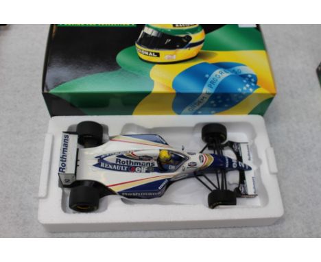 Ayrton Senna racing car collection 1/18 scale Minichamps Williams Renault FW16 1994, boxed 