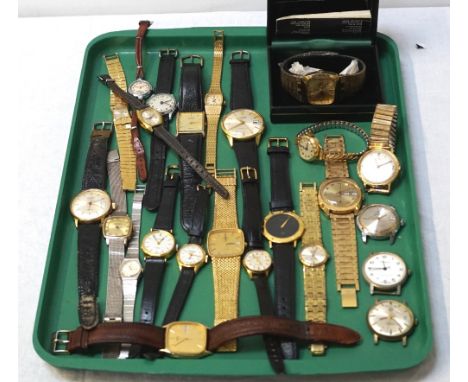COLLECTION OF VARIOUS WRISTWATCHESvintage Rotary, Timex, Ingersoll and Seiko noted, 1 tray