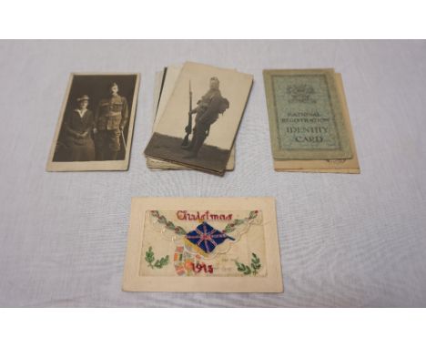 WWI HIGHLAND LIGHT INFANTRY INTERESTa collection of related photographs and paperwork, including '16th Service Battalion H.L.