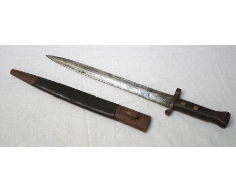 VICTORIAN PATTERN 1888 LEE METFORD BAYONETwith various markings to the 30.3cm long blade, dated '4 '92' and maker marked 'Wil