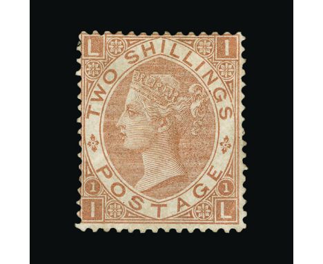 Great Britain - QV (surface printed) : (SG 121) 1867-80 2s brown, IL, centred slightly to NW, weak corner perf at NE and smal