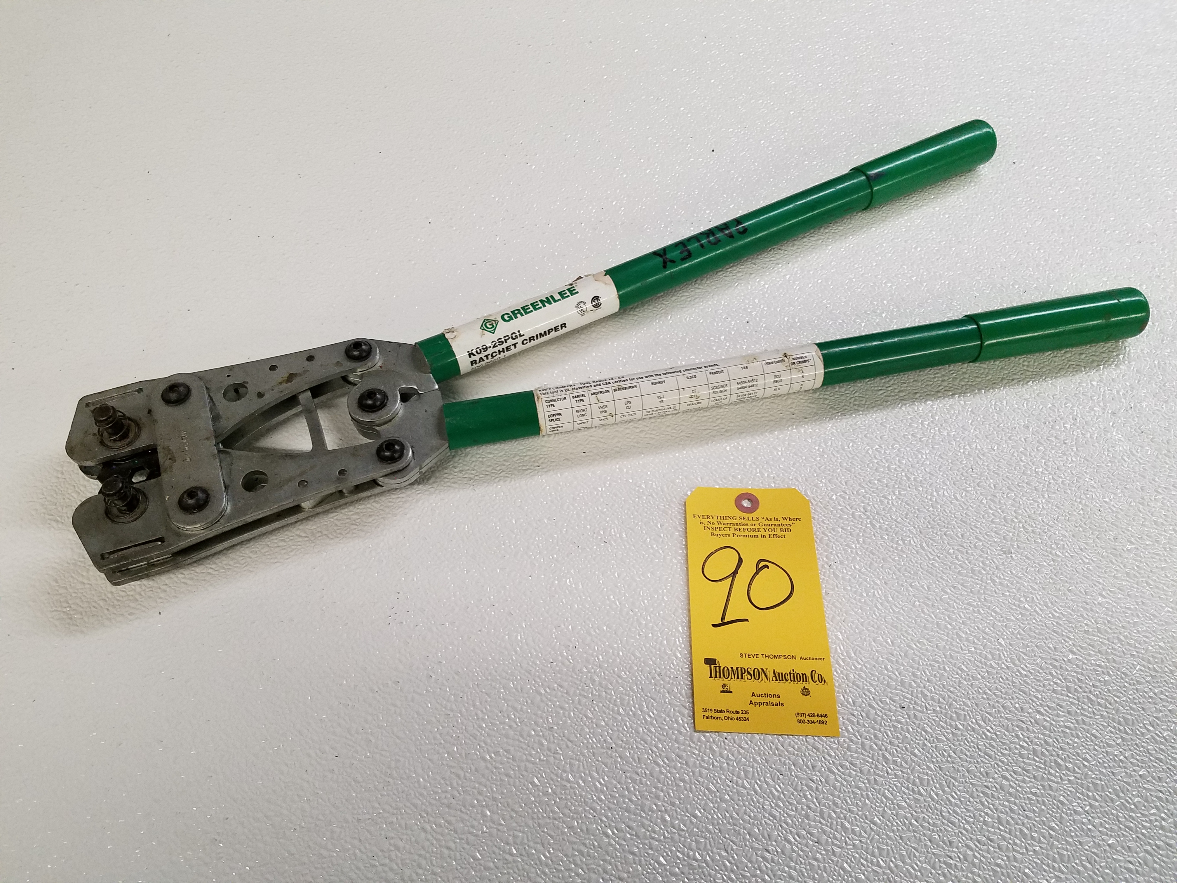 Greenlee Ratchet Crimper