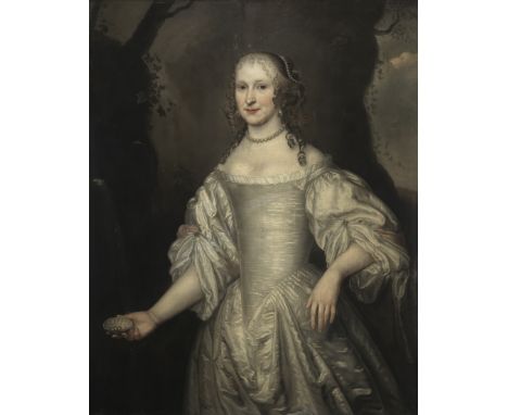 J. **** de Langhe (active The Hague, circa 1674-1693)Portrait of a lady, traditionally identified as Charlotte, Countess of D