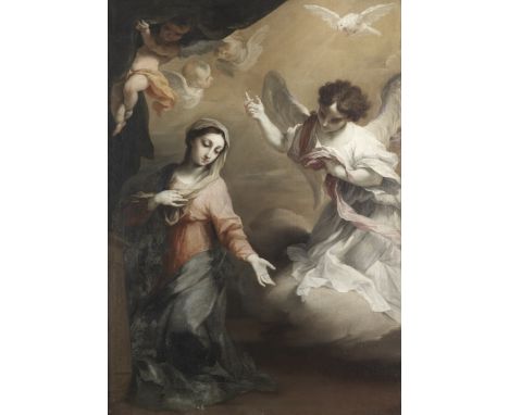 Attributed to Stefano Maria Legnani, called il Legnanino (Milan 1661-1713)The Annunciation oil on canvas135.4 x 96.5cm (53 5/