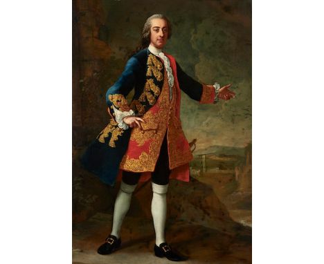 Attributed to Bartolomeo Nazari (Bergamo 1699-1758 Milan)Portrait of a gentleman, possibly Thomas Cockburn of Bowchester, ful