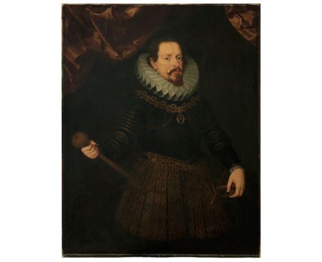 Studio of Frans Pourbus the Younger (undefined, Antwerp 1569-1622 Paris)Portrait of Vincenzo I Gonzaga, Duke of Mantua, in ar