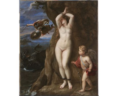 Thomas Willeboirts, called Bosschaert (Bergen-op-Zoom 1614-1654 Antwerp)Perseus and Andromeda oil on canvas74.5 x 61cm (29 5/