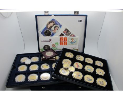 Set of Twelve Westminster 'Elizabeth and Philip Crowns, set of twelve Westminster British Army Official Commemorative Medalli